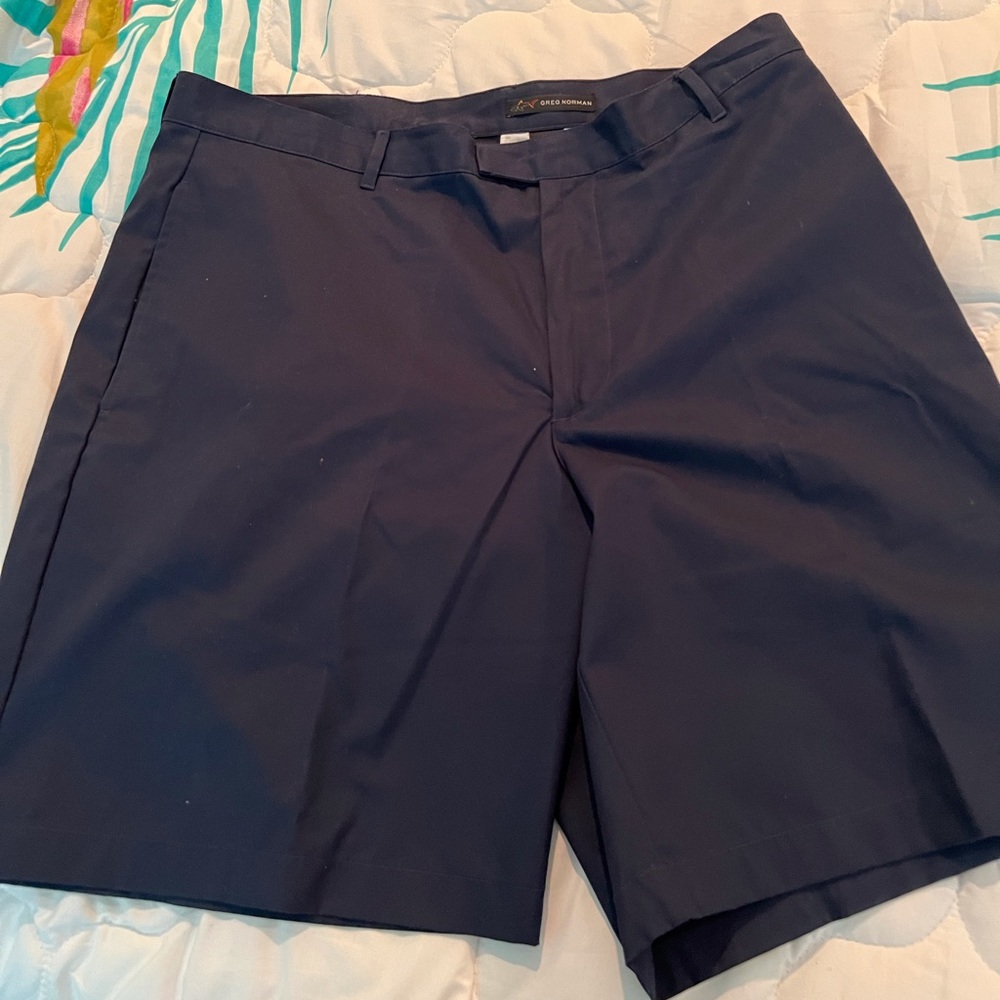 Greg Norman Navy Golf Shorts - Picture 1 of 14